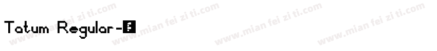 Tatum Regular字体转换
